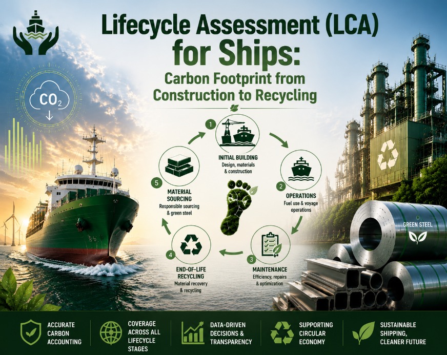 Lifecycle Assessment (LCA) for Ships: Carbon Footprint from Construction to Recycling - Varuna Sentinels BV