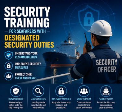 Security training for seafarers with designated security duties